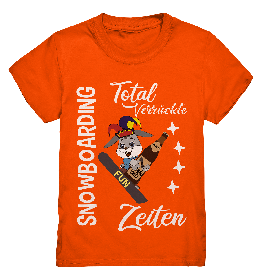 Snowboarding, verrückte Zeiten, Snowboarder, Osterhase - Kids Premium Shirt