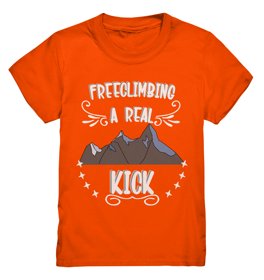 Freeclimbing - a real kick, sportlich & gefährlich - Kids Premium Shirt