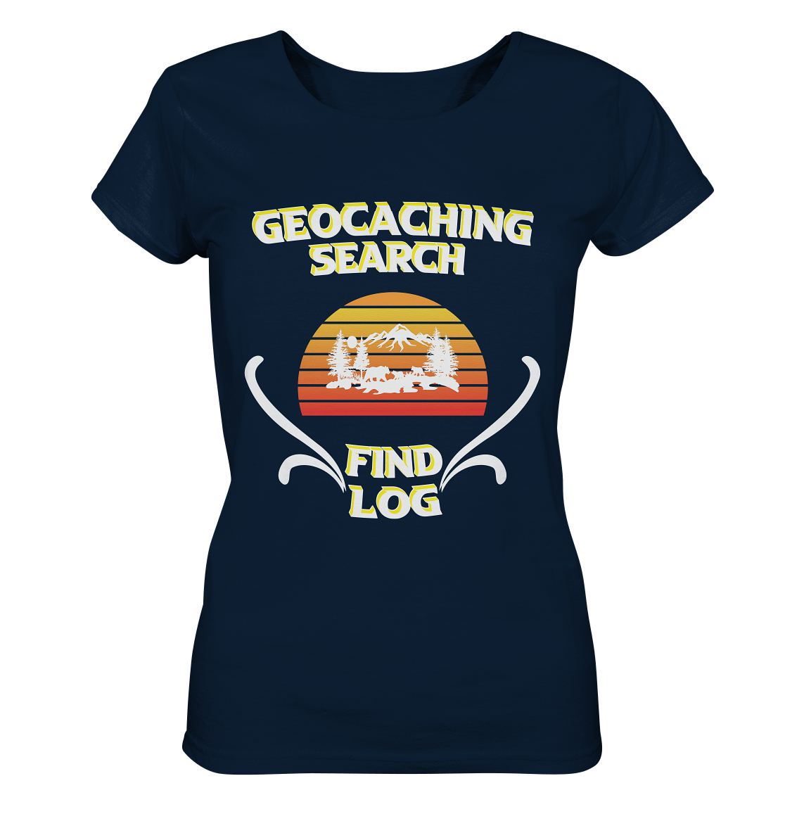 Geocaching, Suchen, Finden und Log, Geocache - Ladies Organic Basic Shirt