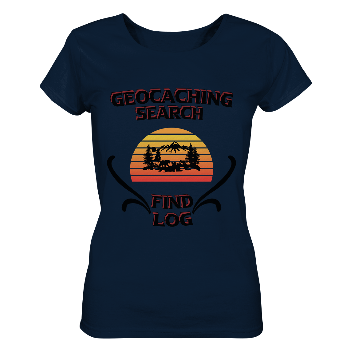 Geocaching, Suchen, Finden und Log, Geocaches - Ladies Organic Basic Shirt