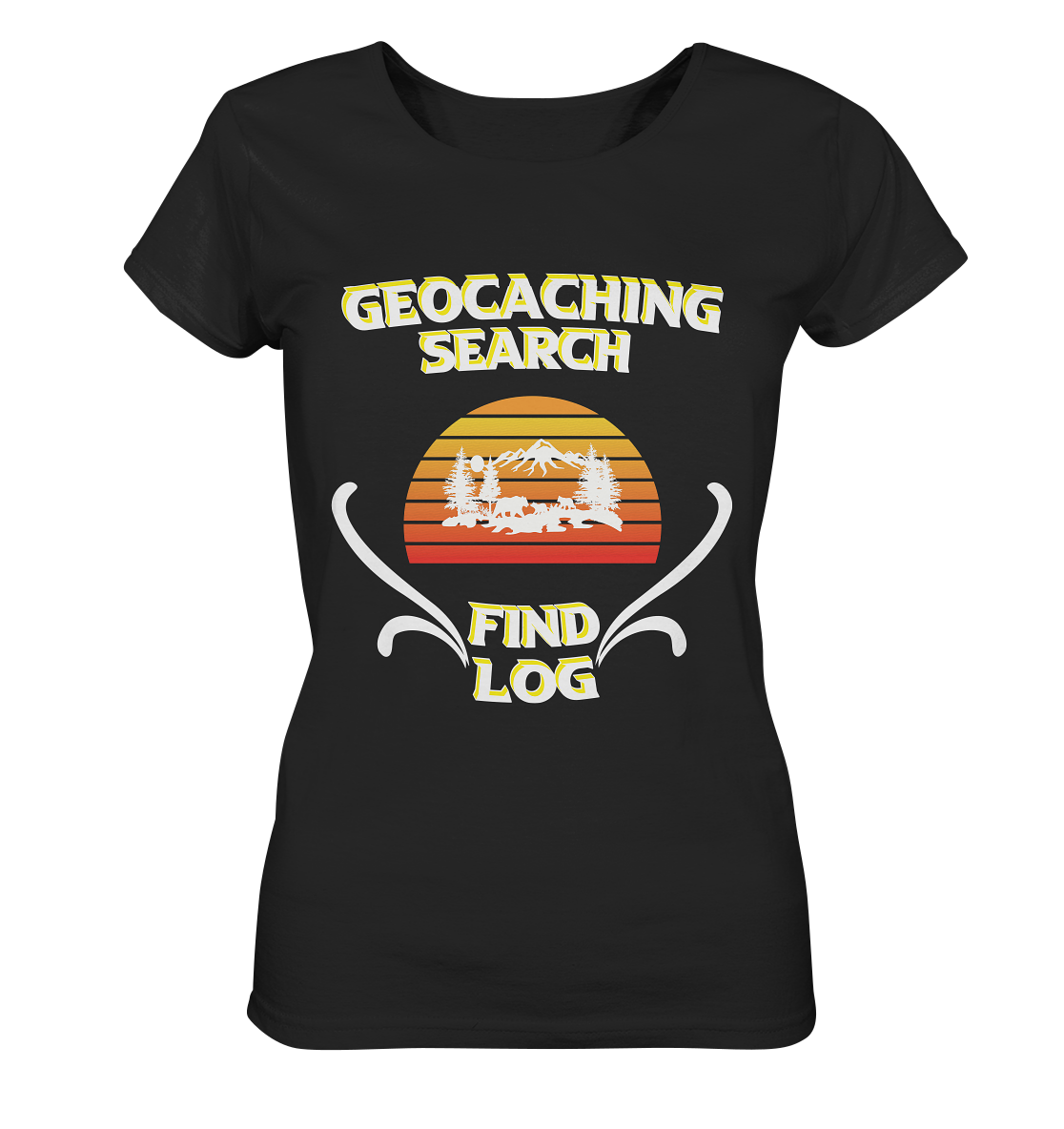 Geocaching, Suchen, Finden und Log, Geocache - Ladies Organic Basic Shirt