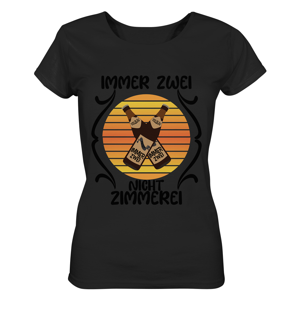 Immer Zwei, Nicht Zimmerei, witziges für den Alltag - Ladies Organic Basic Shirt