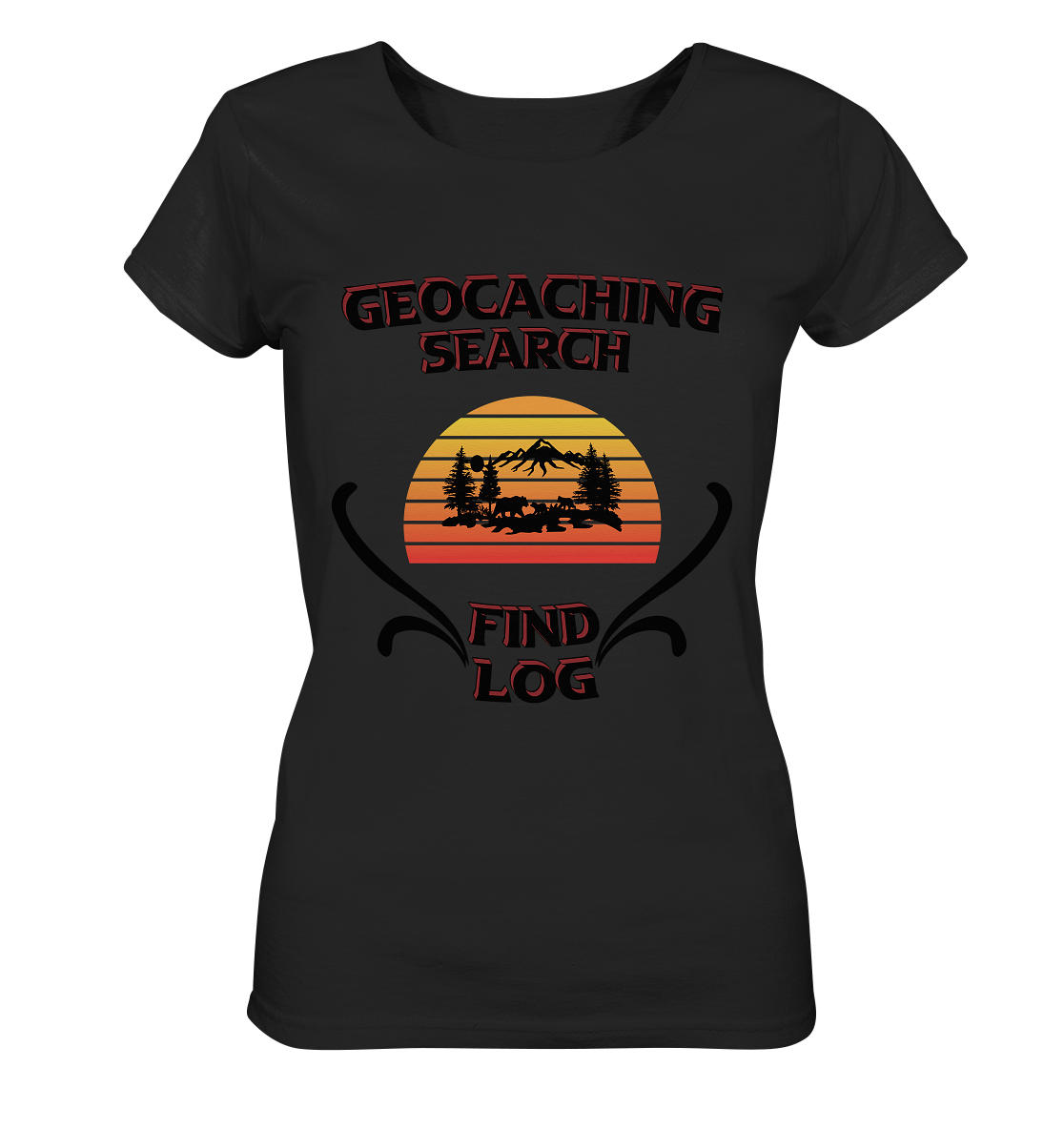 Geocaching, Suchen, Finden und Log, Geocaches - Ladies Organic Basic Shirt