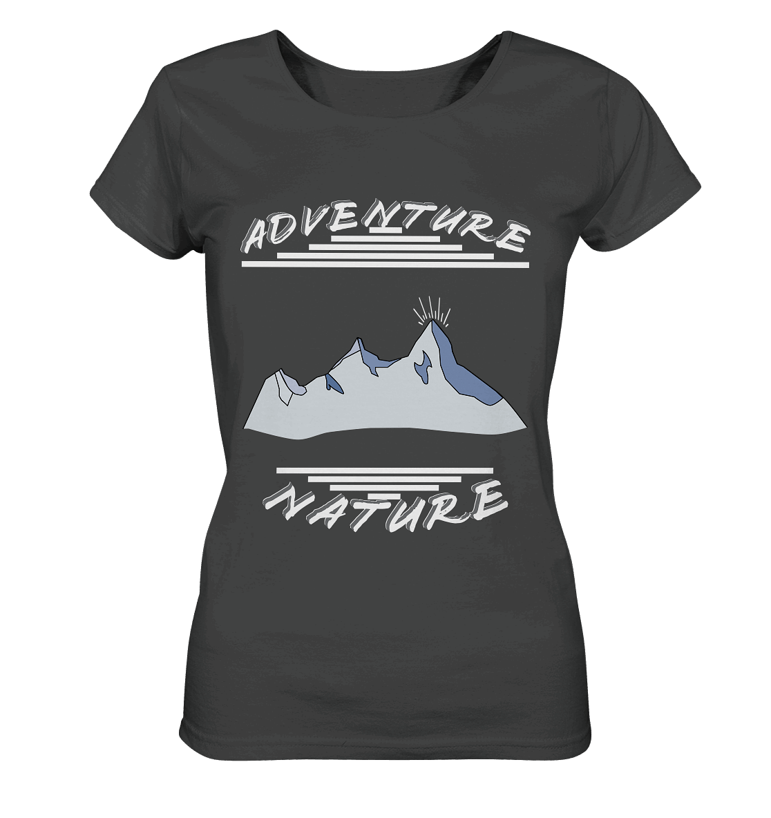 Adventure Nature, Abenteuer Natur, Camping, Geocaching - Ladies Organic Basic Shirt