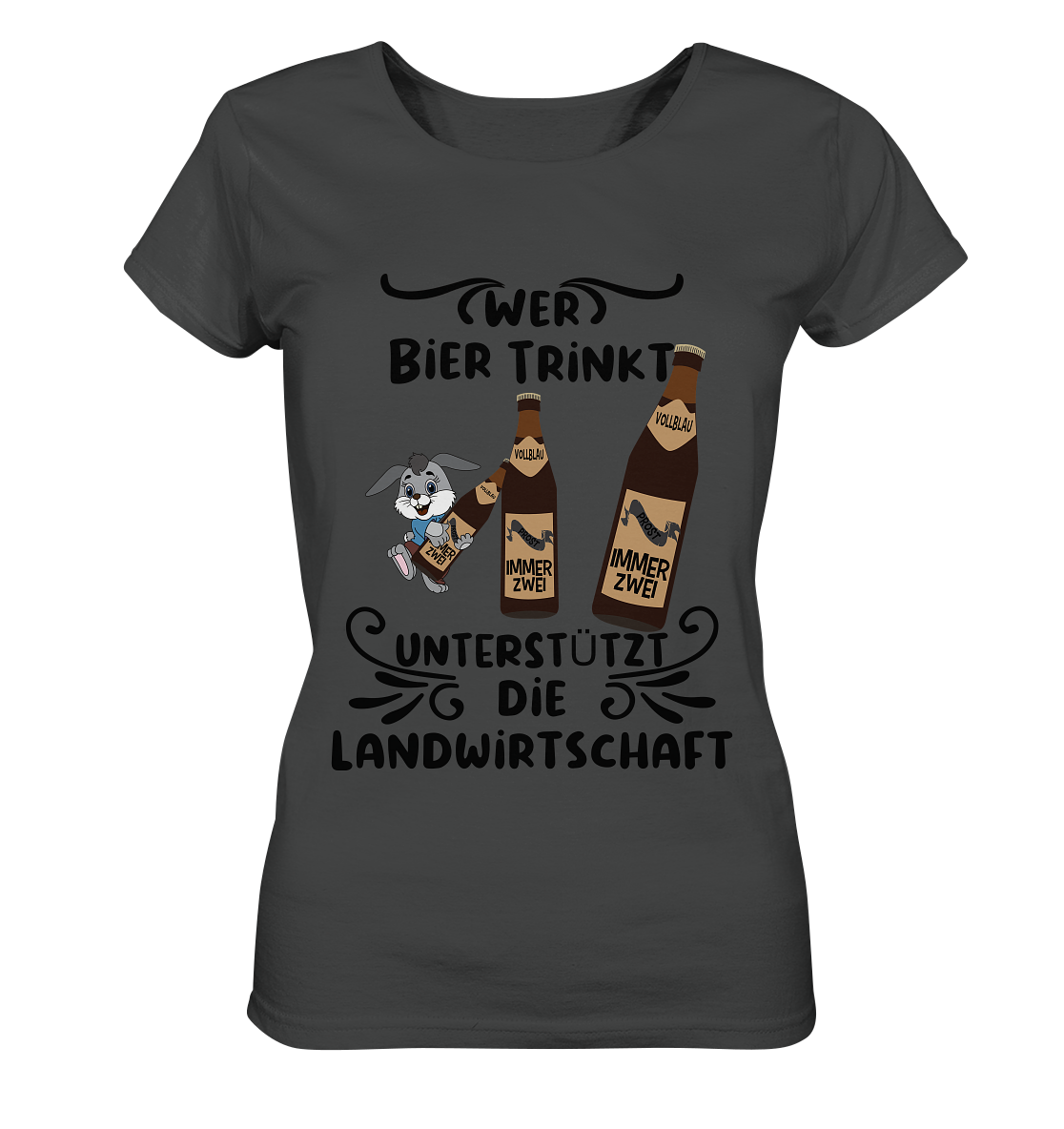 Wer Bier trinkt, Landwirtschaft unterstützen, Party - Ladies Organic Basic Shirt