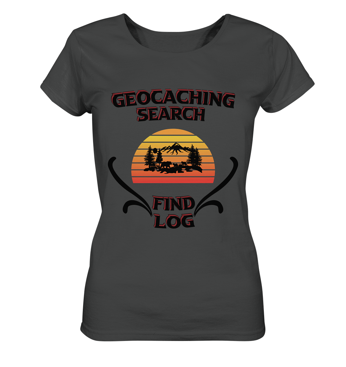 Geocaching, Suchen, Finden und Log, Geocaches - Ladies Organic Basic Shirt