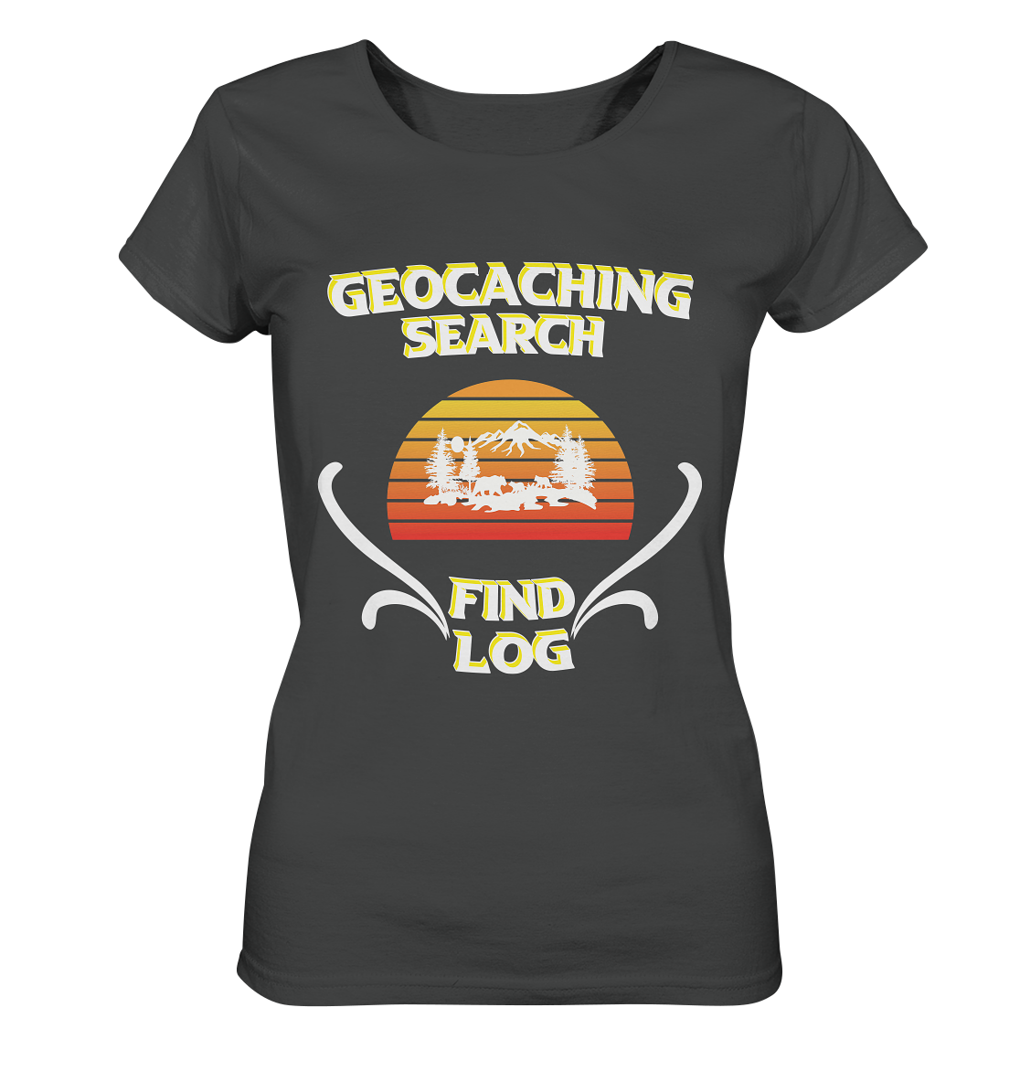 Geocaching, Suchen, Finden und Log, Geocache - Ladies Organic Basic Shirt