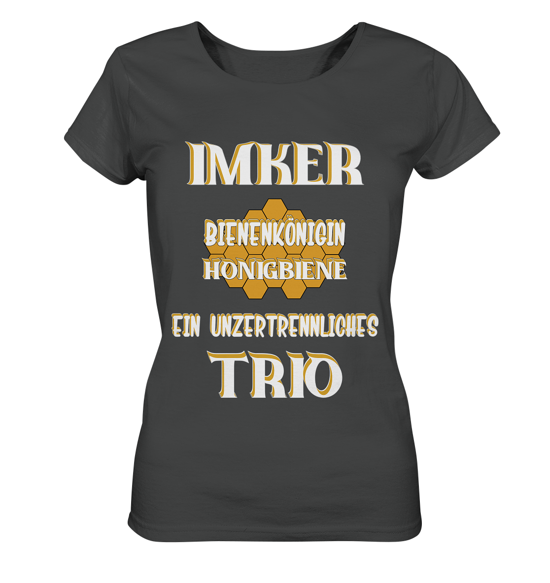 Imker- Bienenkönigin und Honigbiene, einTeam, Pfleger und Schützer von Bienen - Ladies Organic Basic Shirt