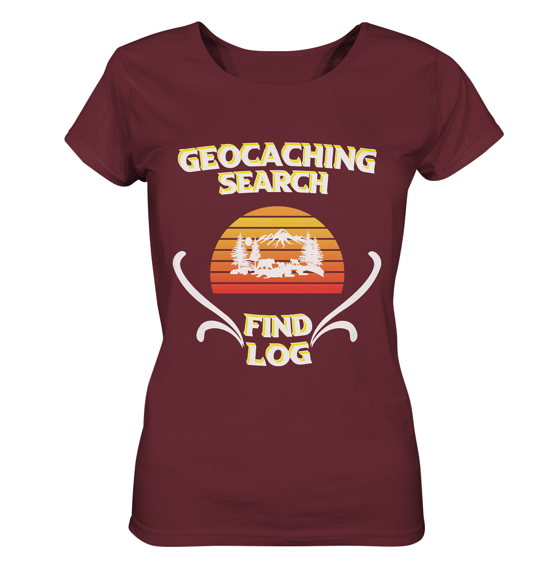 Geocaching, Suchen, Finden und Log, Geocache - Ladies Organic Basic Shirt