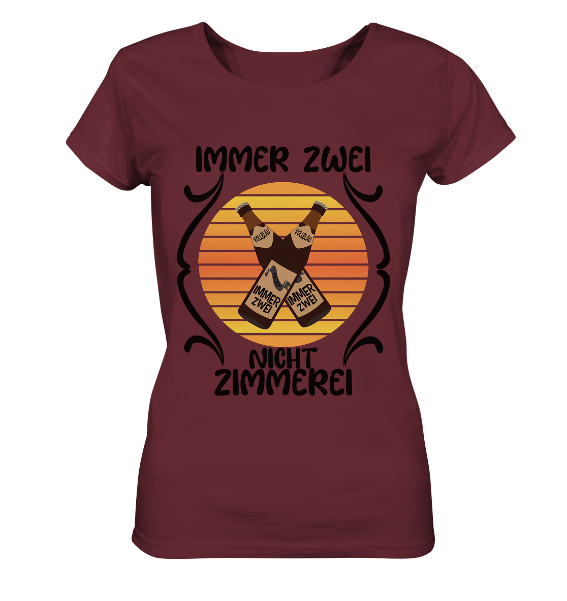 Immer Zwei, Nicht Zimmerei, witziges für den Alltag - Ladies Organic Basic Shirt