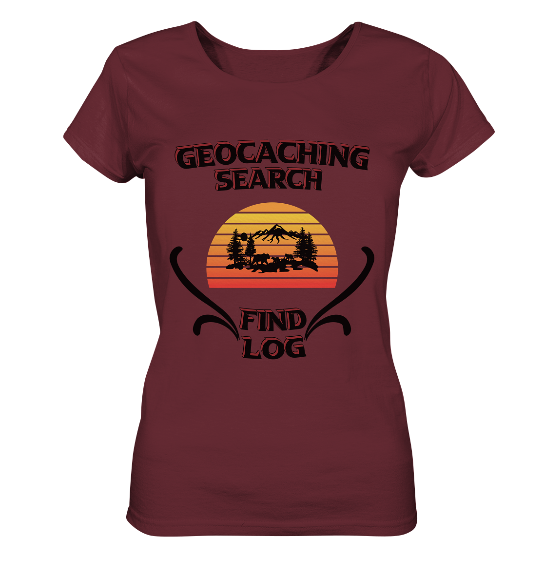 Geocaching, Suchen, Finden und Log, Geocaches - Ladies Organic Basic Shirt