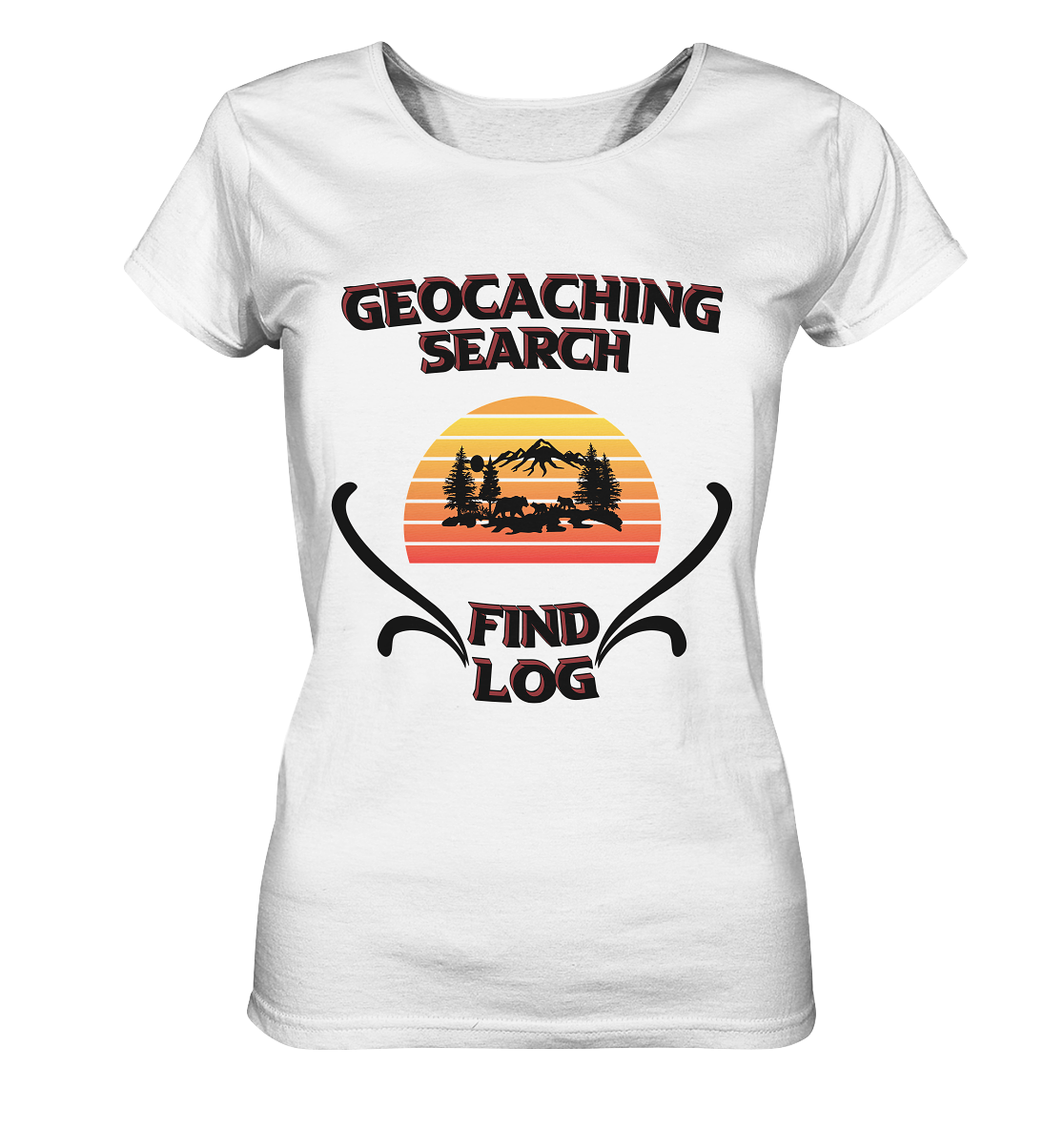 Geocaching, Suchen, Finden und Log, Geocaches - Ladies Organic Basic Shirt