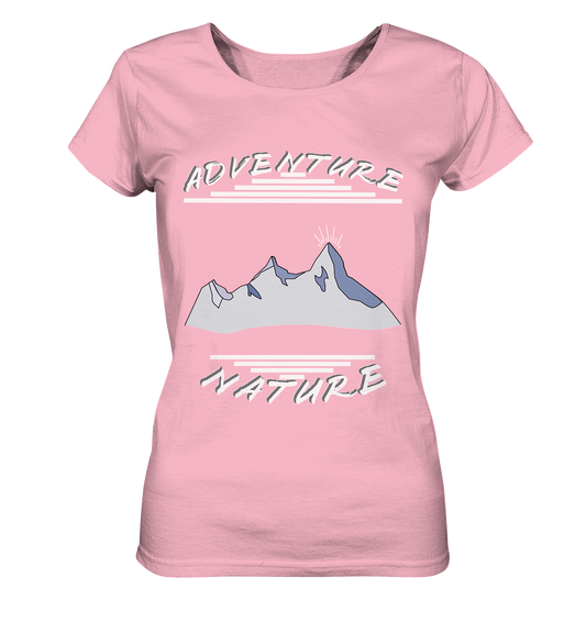 Adventure Nature, Abenteuer Natur, Camping, Geocaching - Ladies Organic Basic Shirt