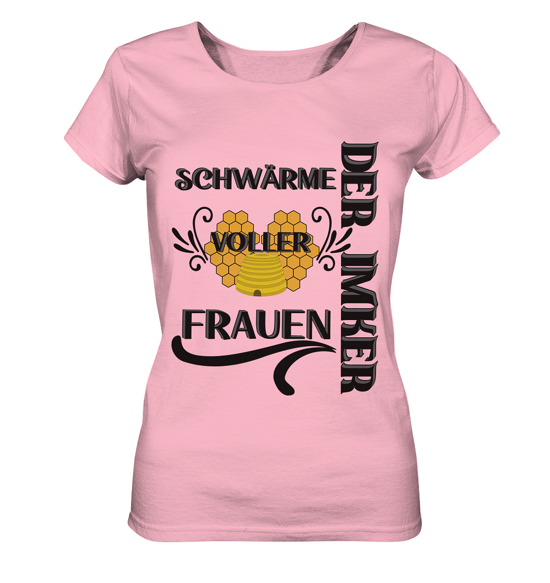 Der Imker, schwärme voller Frauen, Imkerei, Helden, schwarzes Design - Ladies Organic Basic Shirt