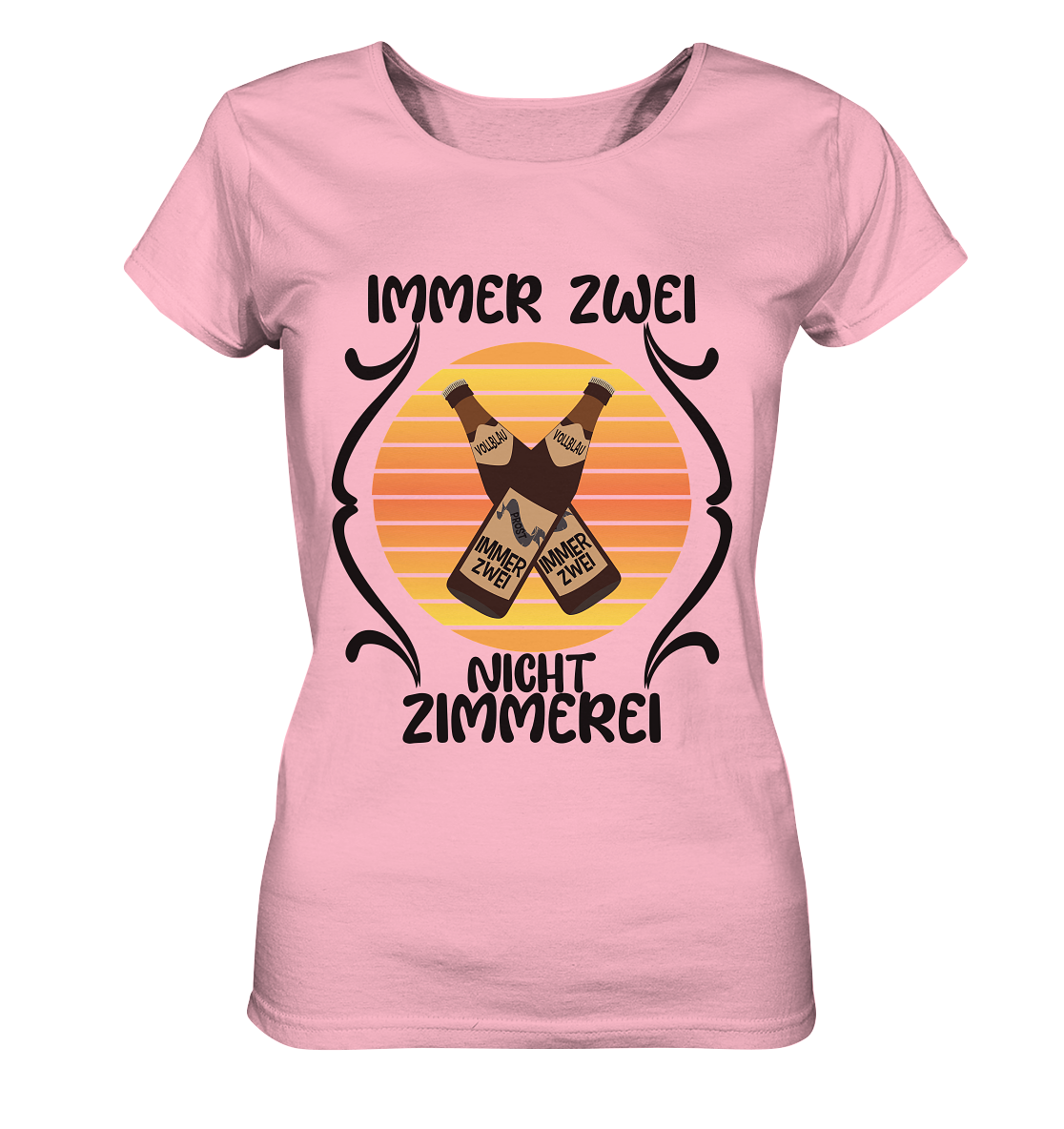 Immer Zwei, Nicht Zimmerei, witziges für den Alltag - Ladies Organic Basic Shirt