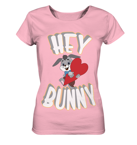 Hey Bunny, Valentine, Valentinstag am 14. Februar, Geschenkideen - Ladies Organic Basic Shirt