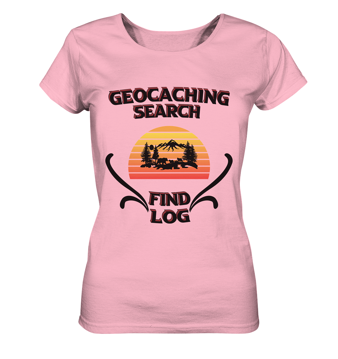 Geocaching, Suchen, Finden und Log, Geocaches - Ladies Organic Basic Shirt