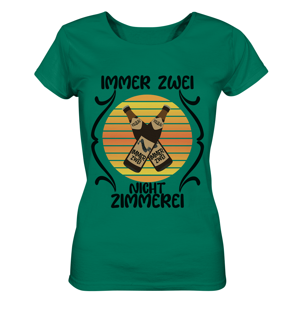 Immer Zwei, Nicht Zimmerei, witziges für den Alltag - Ladies Organic Shirt