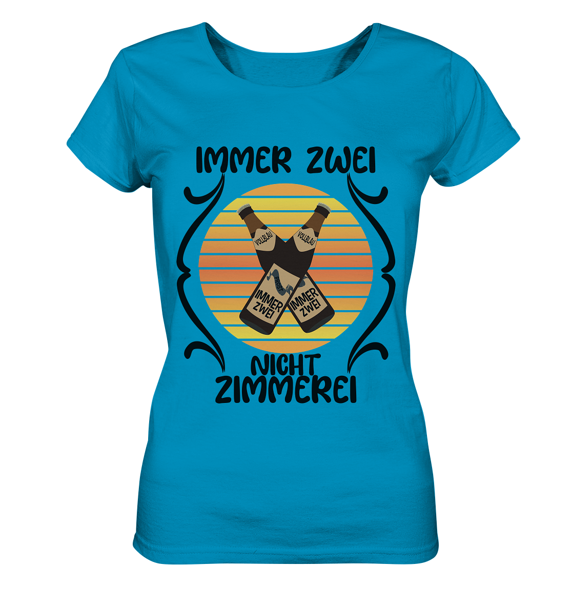 Immer Zwei, Nicht Zimmerei, witziges für den Alltag - Ladies Organic Shirt