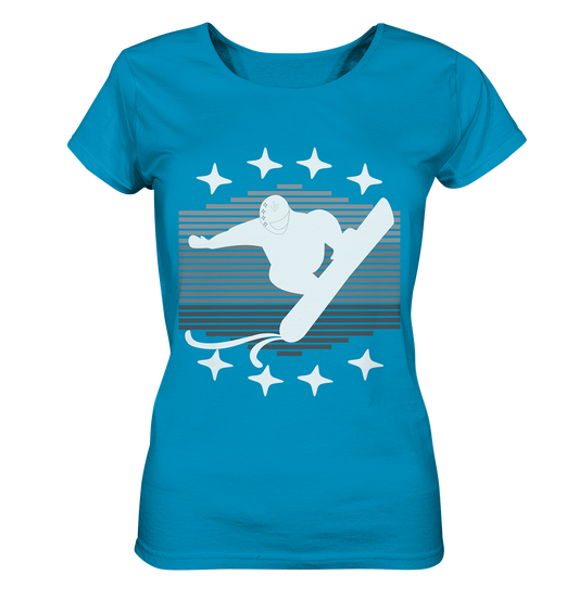 Snowboarder, Apres- Ski, Party danach, Piste - Ladies Organic Shirt