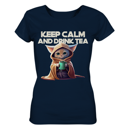 T-Shirt Damen- Keep Calm- coole Basic für jeden Look- Organic Shirt