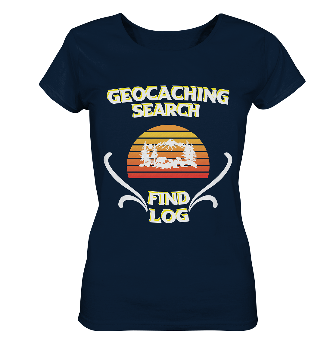 Geocaching, Suchen, Finden und Log, Geocache - Ladies Organic Shirt