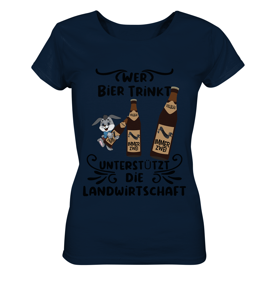 Wer Bier trinkt, Landwirtschaft unterstützen, Party - Ladies Organic Shirt