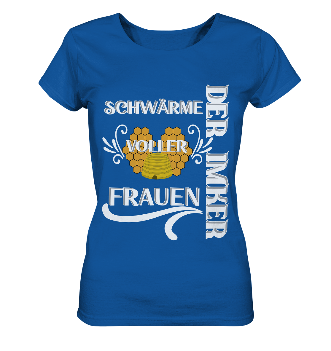 Der Imker, schwärme voller Frauen, Imkerei, Helden, Helles Motiv - Ladies Organic Shirt