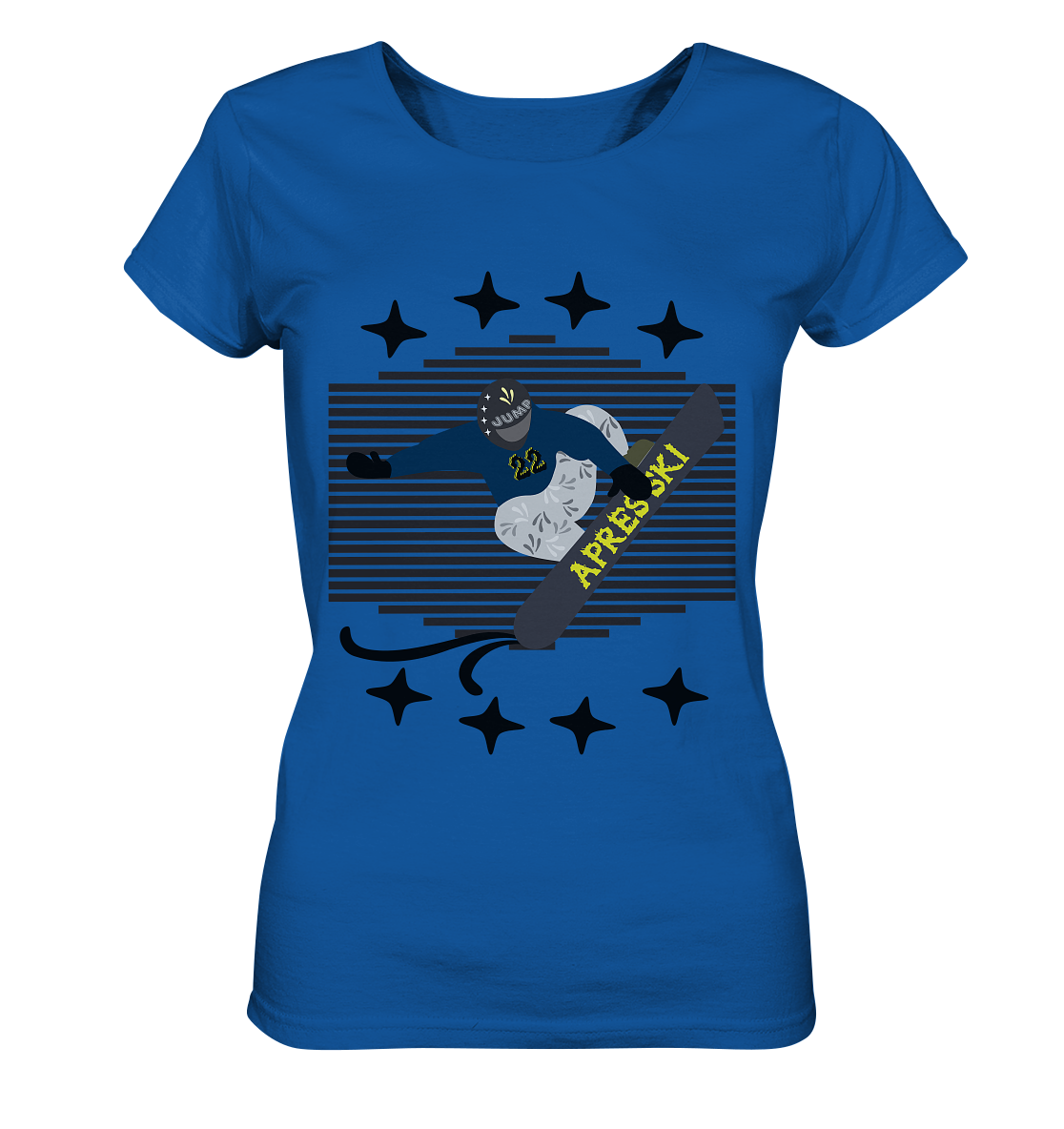 Snowboarding, Apres- Ski, Snowboard, - Ladies Organic Shirt