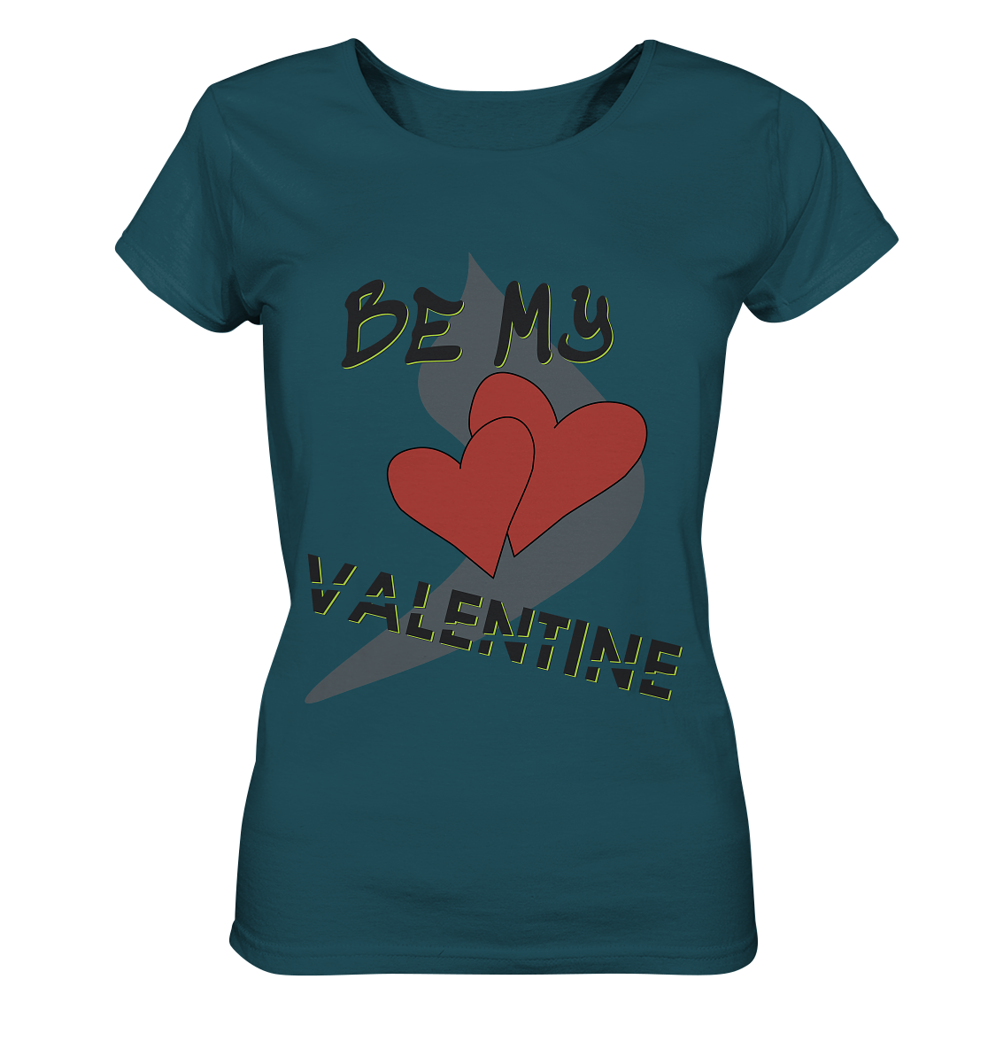 Be my Valentine, Valentinstag, 14. Februar - Ladies Organic Shirt