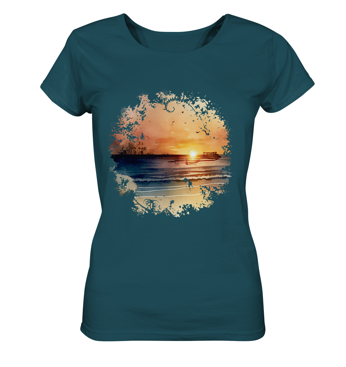 Sunset- "Endless Summer" Sommer und gute Laune in deinem Kleiderschrank - Ladies Organic Shirt