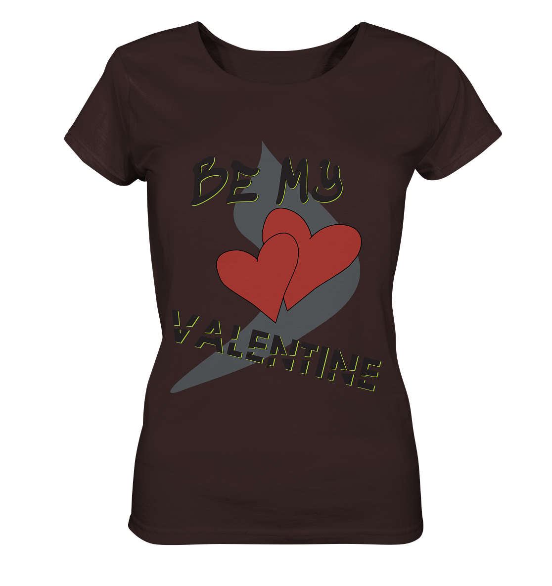 Be my Valentine, Valentinstag, 14. Februar - Ladies Organic Shirt