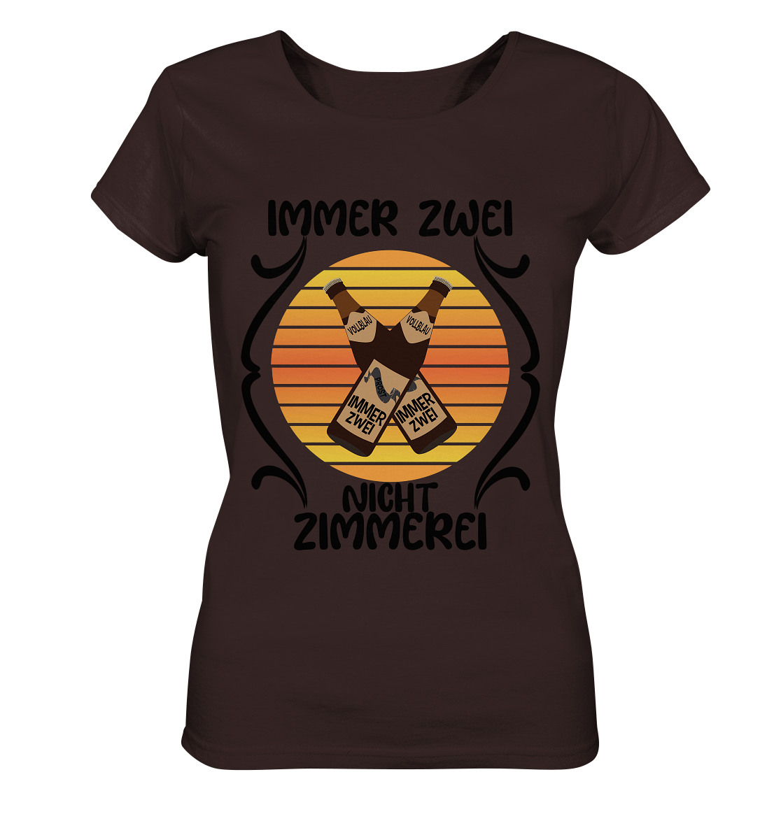 Immer Zwei, Nicht Zimmerei, witziges für den Alltag - Ladies Organic Shirt