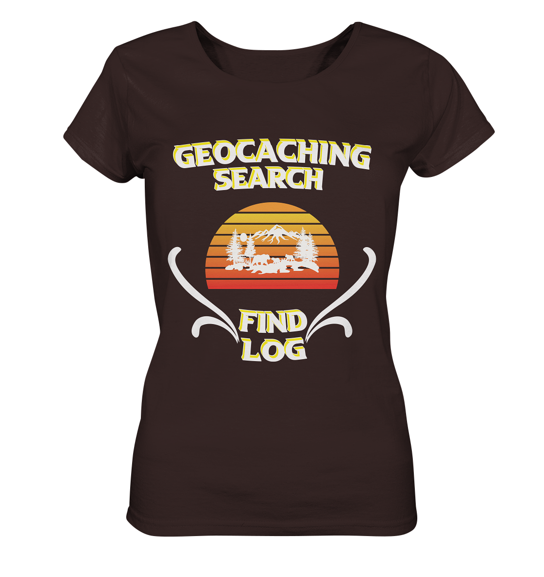 Geocaching, Suchen, Finden und Log, Geocache - Ladies Organic Shirt