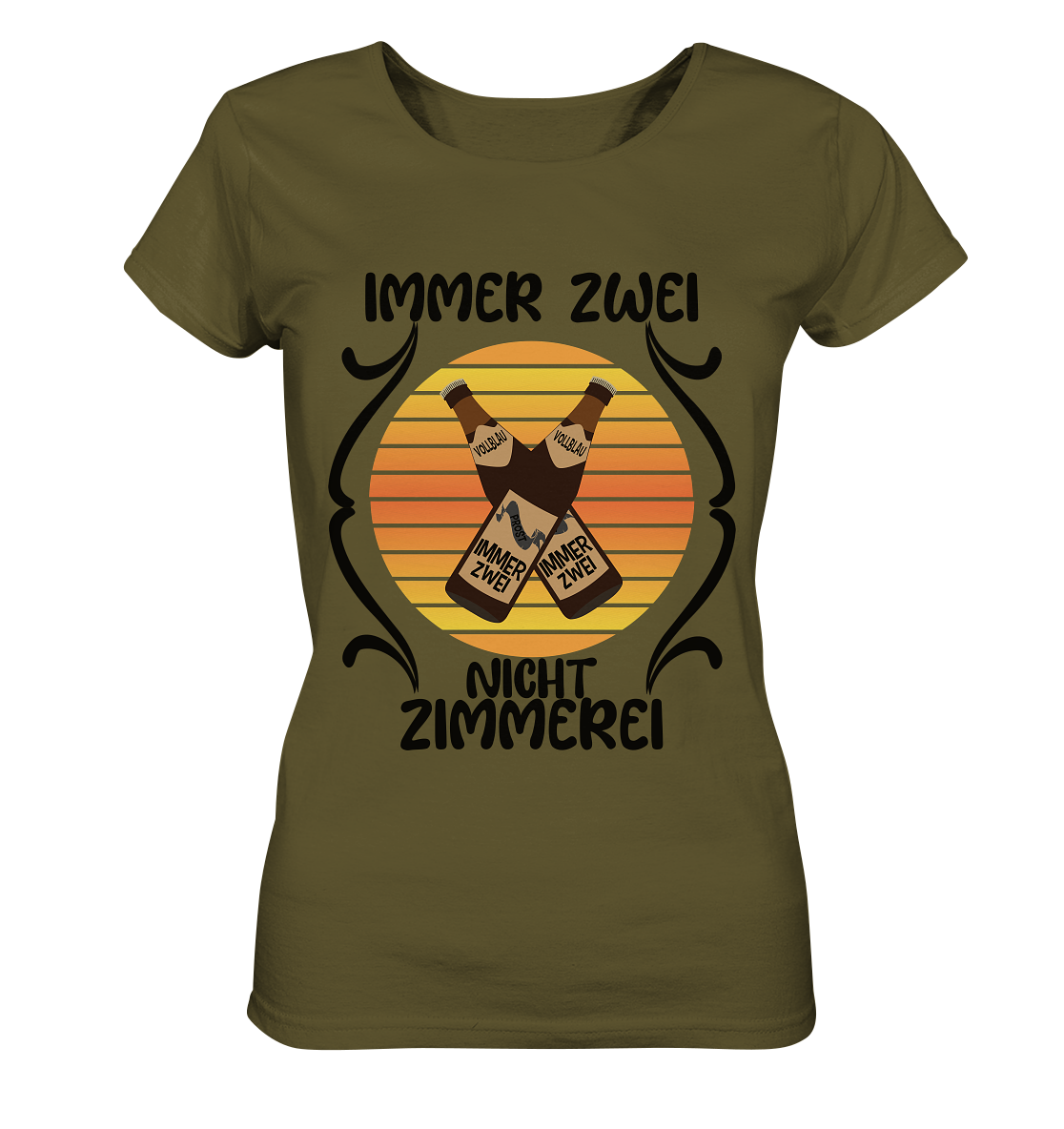 Immer Zwei, Nicht Zimmerei, witziges für den Alltag - Ladies Organic Shirt