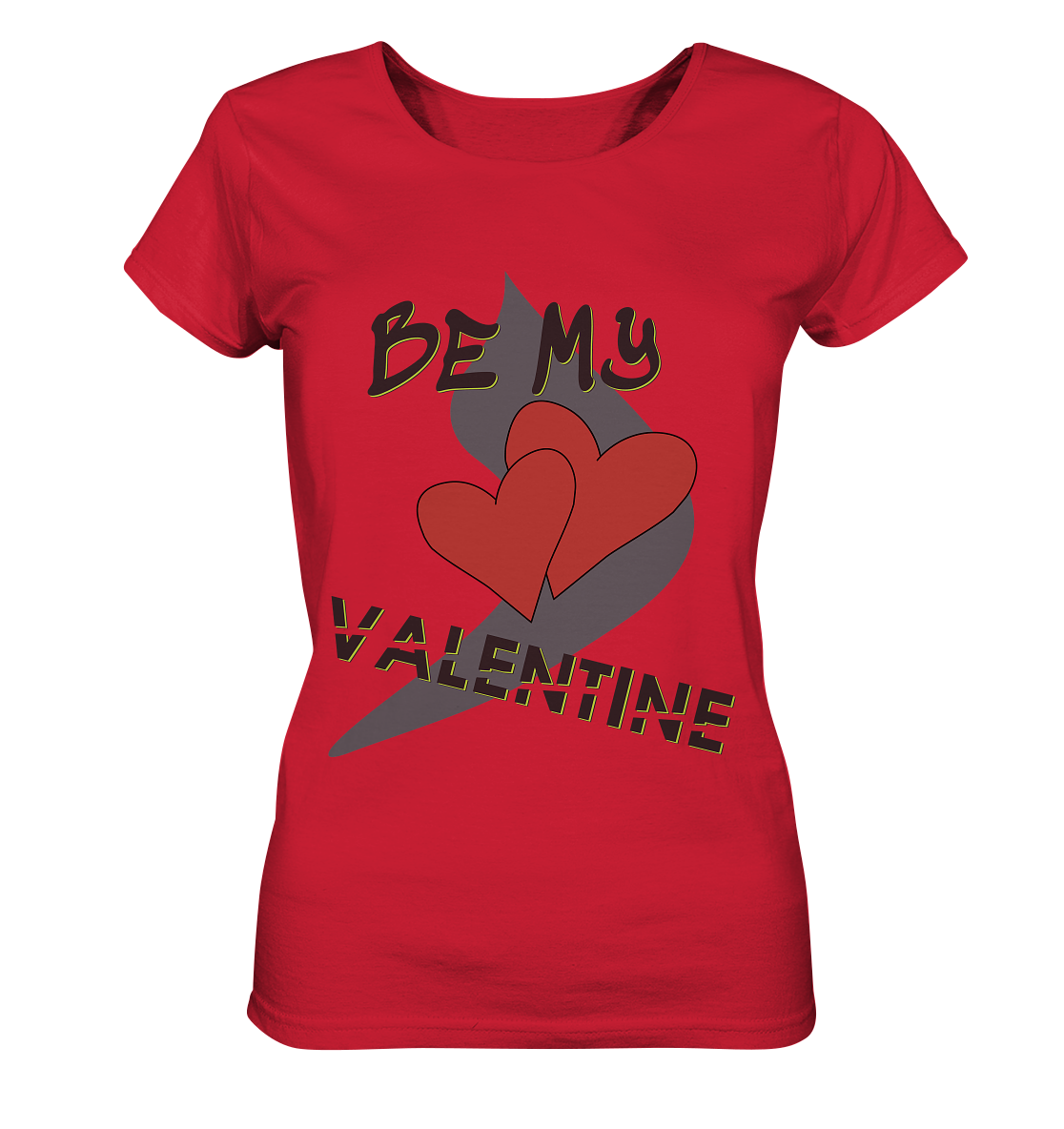 Be my Valentine, Valentinstag, 14. Februar - Ladies Organic Shirt