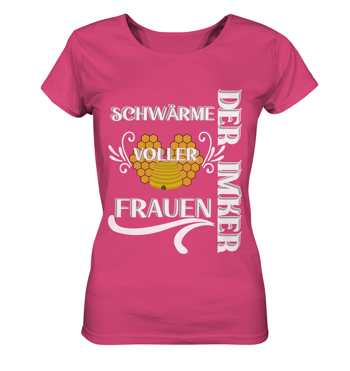 Der Imker, schwärme voller Frauen, Imkerei, Helden, Helles Motiv - Ladies Organic Shirt