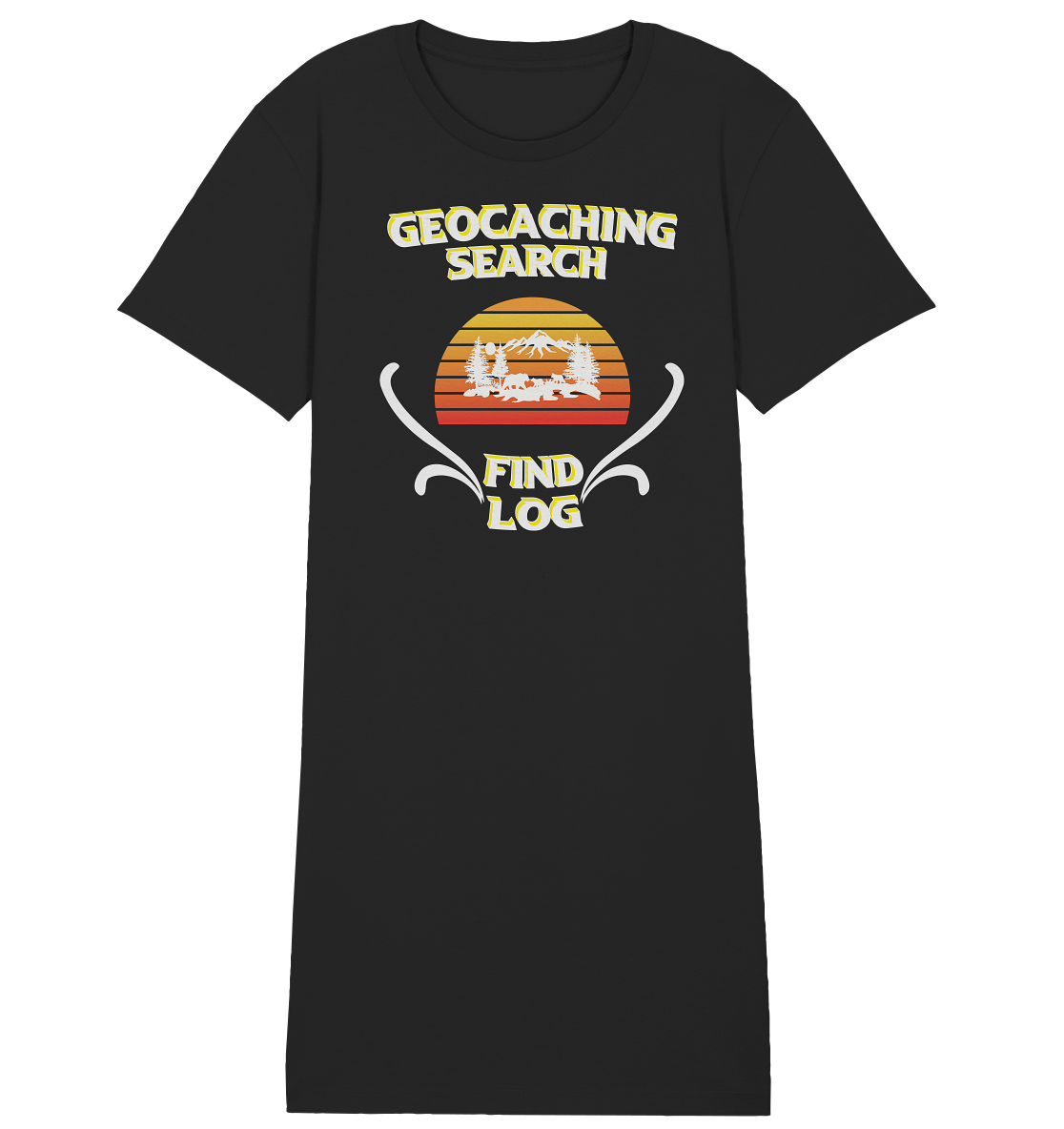 Geocaching, Suchen, Finden und Log, Geocache - Ladies Organic Shirt Dress