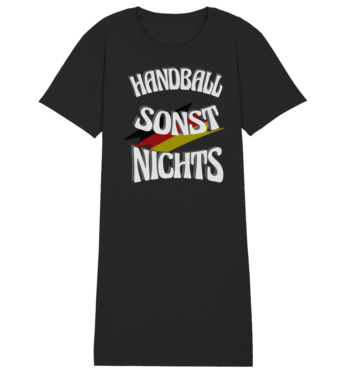 Handball sonst Nichts, mit Leib und Seele Fan, Handballfans  - Ladies Organic Shirt Dress