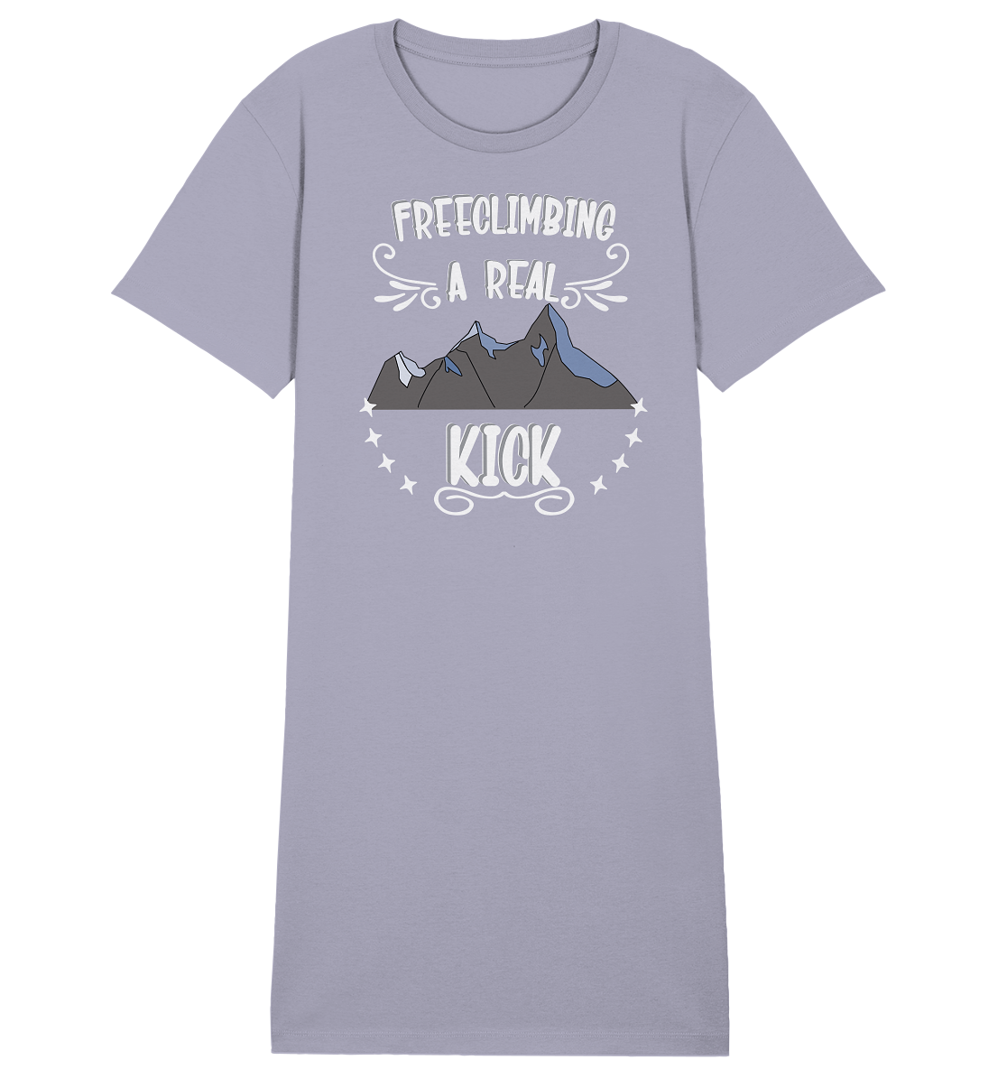 Freeclimbing - a real kick, sportlich & gefährlich - Ladies Organic Shirt Dress