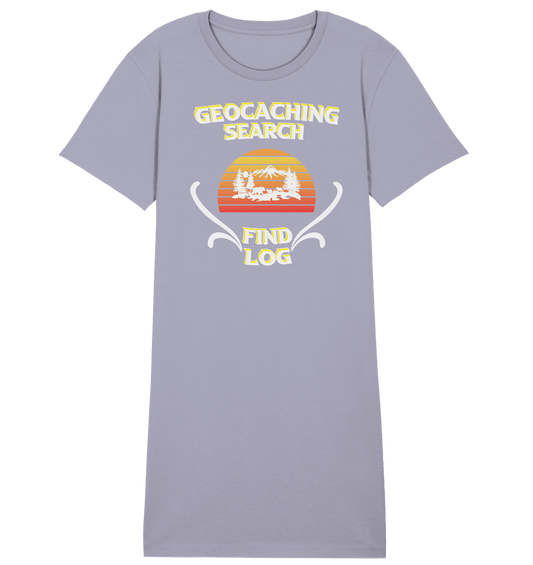 Geocaching, Suchen, Finden und Log, Geocache - Ladies Organic Shirt Dress