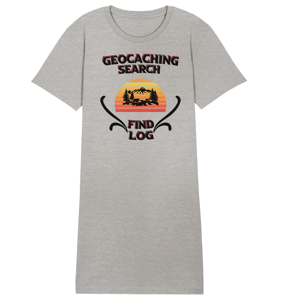 Geocaching, Suchen, Finden und Log, Geocaches - Ladies Organic Shirt Dress