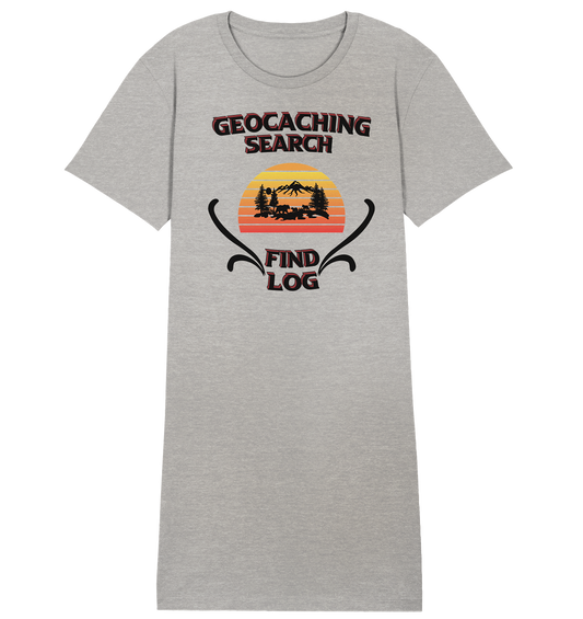 Geocaching, Suchen, Finden und Log, Geocaches - Ladies Organic Shirt Dress