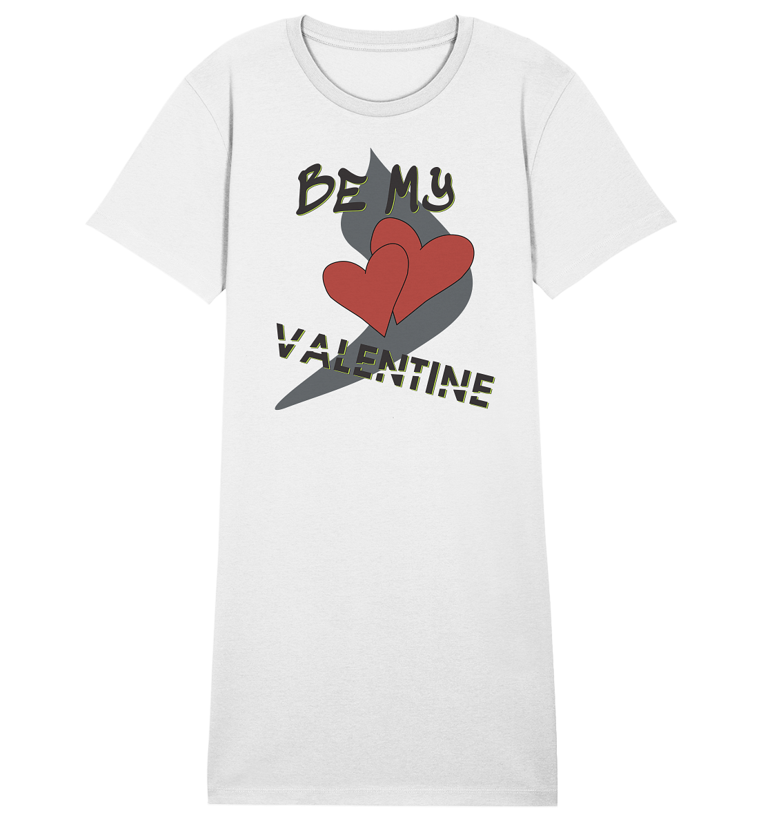 Be my Valentine, Valentinstag, 14. Februar - Ladies Organic Shirt Dress