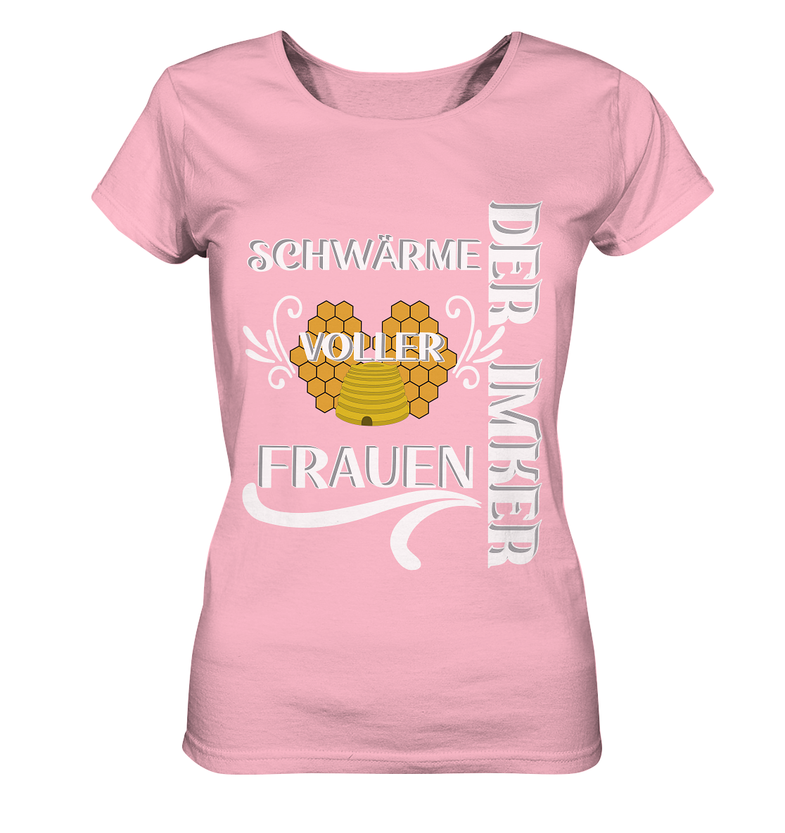 Der Imker, schwärme voller Frauen, Imkerei, Helden, Helles Motiv - Ladies Organic Shirt