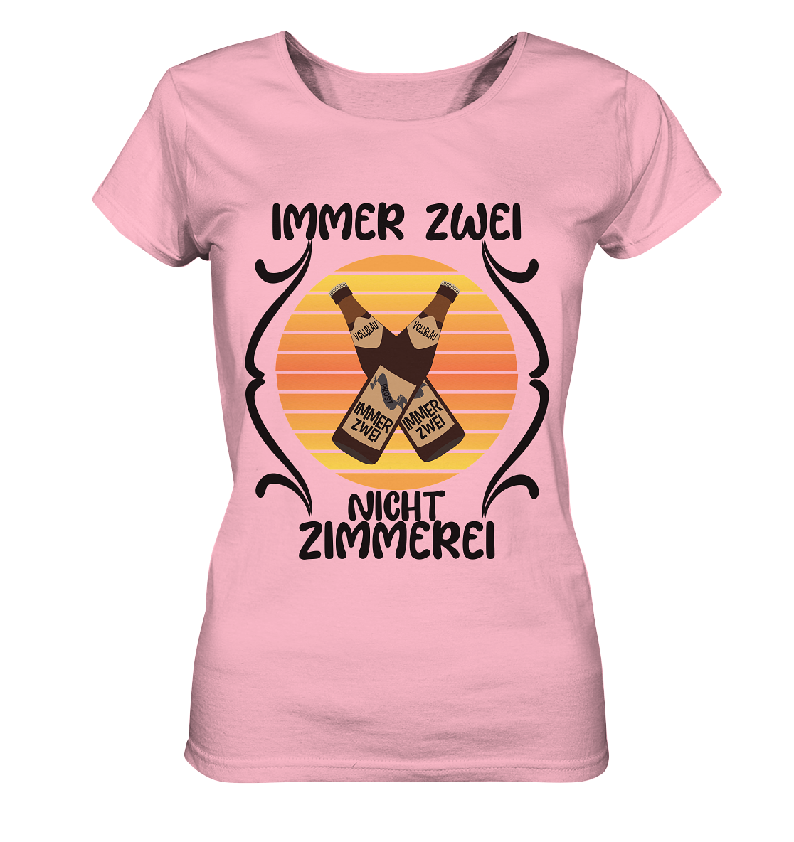 Immer Zwei, Nicht Zimmerei, witziges für den Alltag - Ladies Organic Shirt