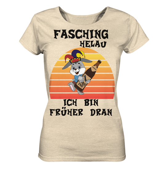 Fasching Helau, Osterhase feiert Karneval, Helau - Ladies Organic Shirt