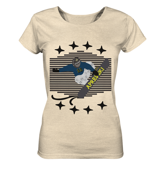 Snowboarding, Apres- Ski, Snowboard, - Ladies Organic Shirt