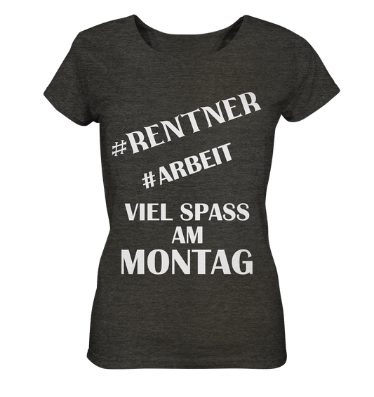 FÜR RENTNER - Damen Organic Shirt (meliert)