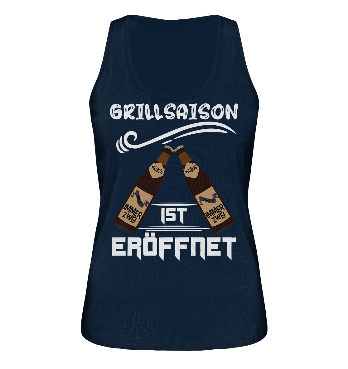 Grillsaison ist eröffnet, Grillen, Party, Feiern, Helles Design - Ladies Organic Tank-Top